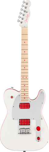 Full frontal of Fender John 5 Ghost Telecaster White.