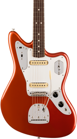 Front of Fender Johnny Marr Jaguar Signature Model Metallic KO.