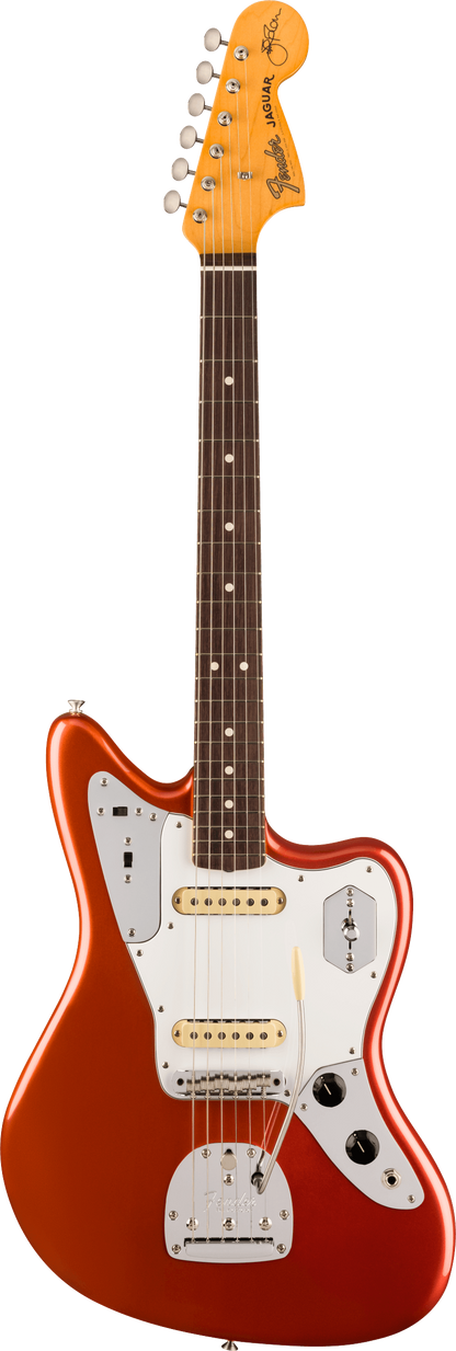 Full frontal of Fender Johnny Marr Jaguar Signature Model Metallic KO.