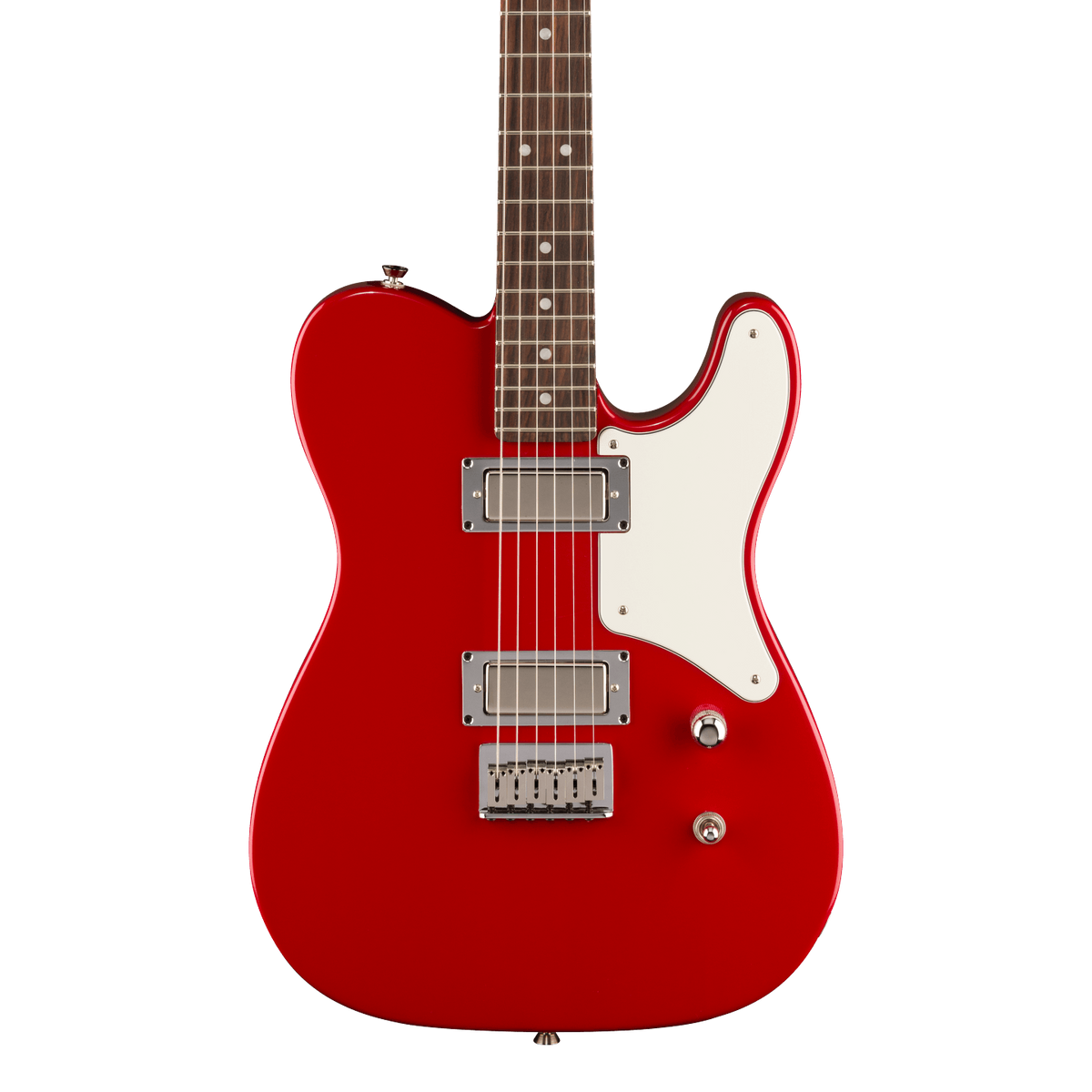 Front of Fender Limited Edition American Cabronita Special Dakota Red.