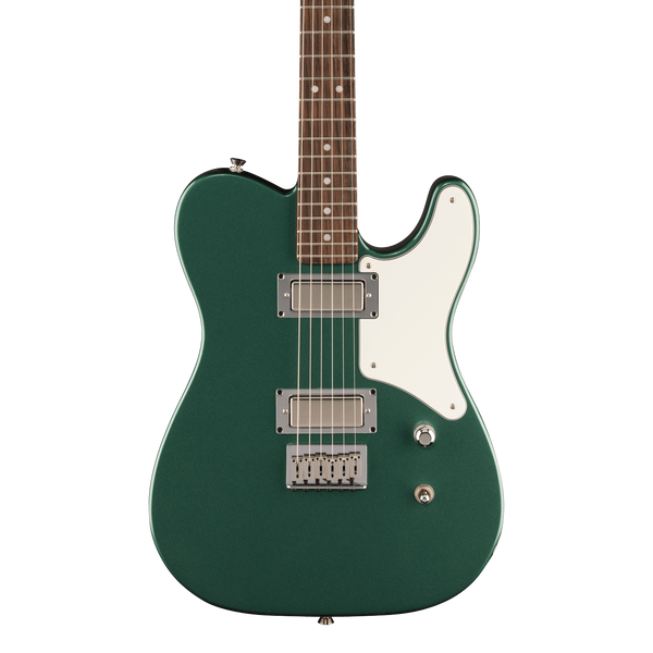 Front of Fender Limited Edition American Cabronita Special Sherwood Green Metallic.