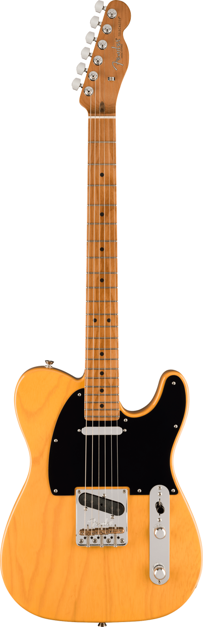 Full frontal of Fender Limited Edition American Professional II Tele Roasted MP Butterscotch Blonde Ash.