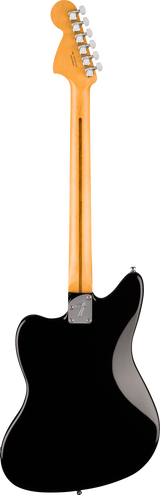 Back of Fender Limited Edition Player Fusion Jaguar Baritone Ebony Black.