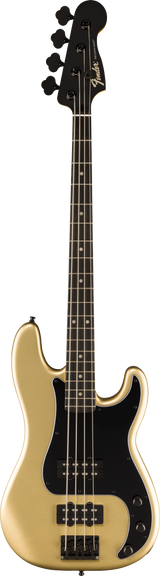 Full frontal of Fender Limited Edition Player Fusion Precision Bass HH Ebony Halo Metallic.