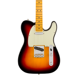 Front of Fender Limited Edition Pro Classic Silent Telecaster Maple 3-Color Sunburst.