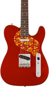 Front of Fender Limited Edition Raphael Saadiq Telecaster RW Dark Metallic Red.