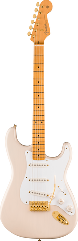 Full frontal of Fender Limited Edition Vintera III Late '50s Stratocaster Maple White Blonde.