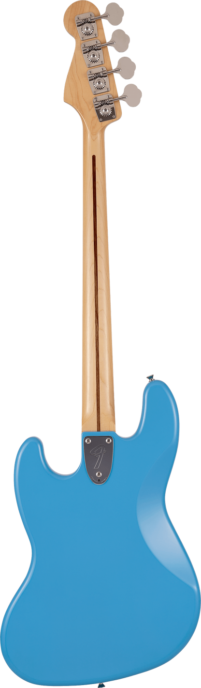 Back of Fender Made in Japan Limited International Color Jazz Bass MP Maui Blue.