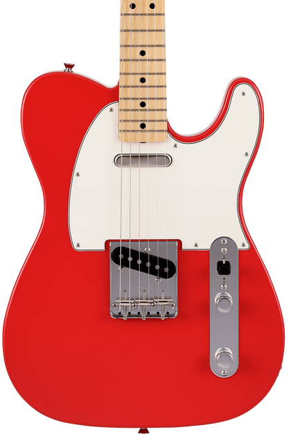 Front of Fender Made in Japan Limited International Color Telecaster RW Morocco Red.
