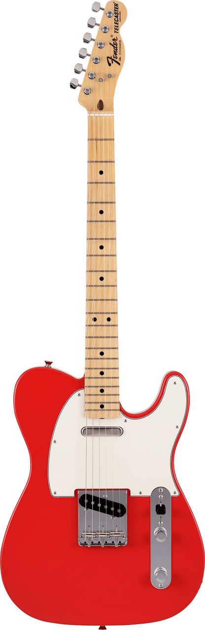 Full frontal of Fender Made in Japan Limited International Color Telecaster RW Morocco Red.