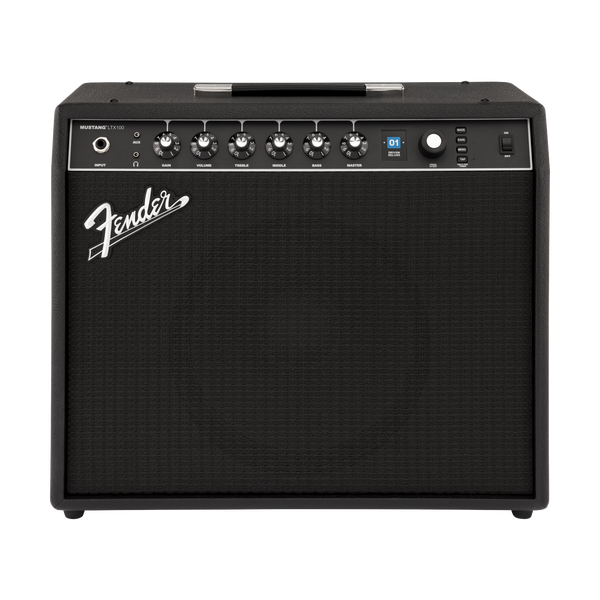 Front of Fender Mustang LTX100 1x12 Combo.