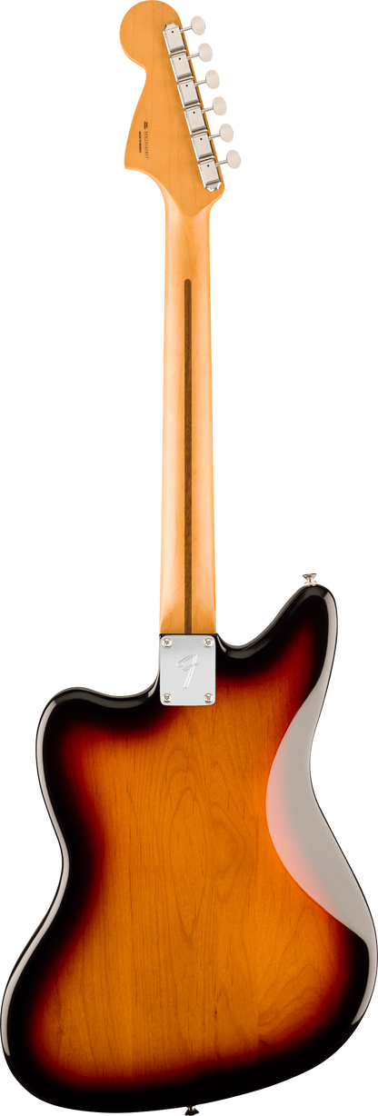 Back of Fender Player II Jaguar Rosewood Fingerboard 3 Color Sunburst.