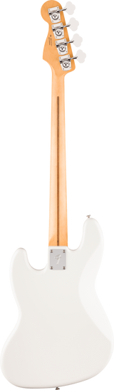 Back of Fender Player II Jazz Bass Maple Fingerboard Polar White.