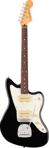 Full frontal of Fender Player II Jazzmaster Rosewood Fingerboard Black.