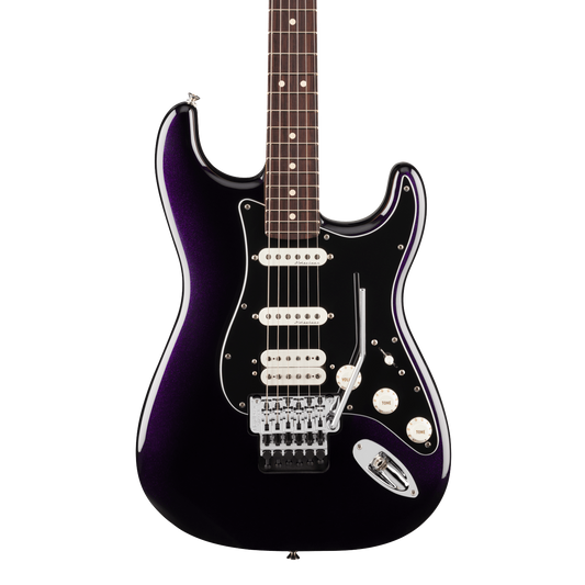 Front of Fender Player II Modified Stratocaster HSS Floyd Rose RW Dusk.