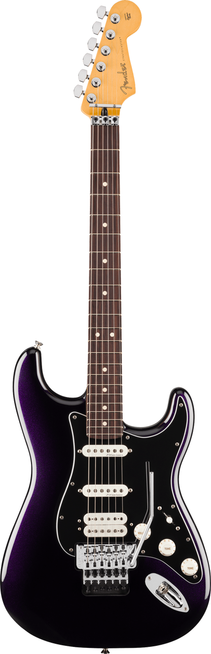 Full frontal of Fender Player II Modified Stratocaster HSS Floyd Rose RW Dusk.