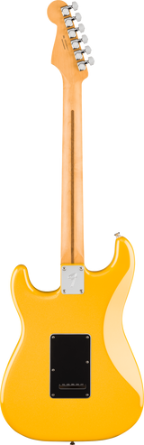 Back of Fender Player II Modified Stratocaster HSS RW Sunshine Yellow.