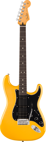 Full frontal of Fender Player II Modified Stratocaster HSS RW Sunshine Yellow.