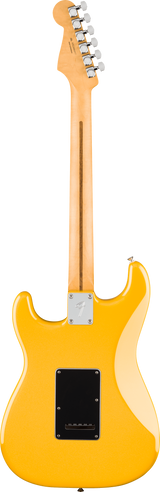 Back of Fender Player II Modified Stratocaster MP Sunshine Yellow.