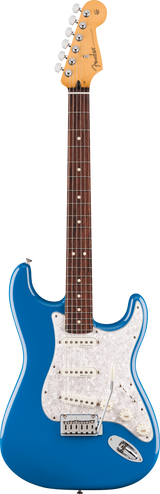 Full frontal of Fender Player II Modified Stratocaster RW Electric Blue.