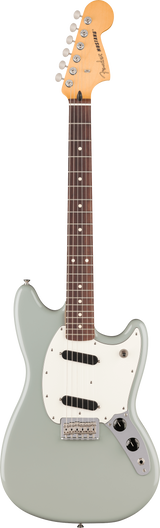 Full frontal of Fender Player II Mustang Rosewood Cactus Gray.