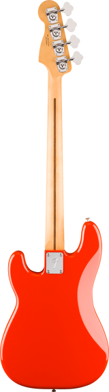 Back of Fender Player II Precision Bass Rosewood Fingerboard Coral Red.