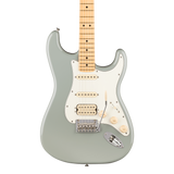 Front of Fender Player II Stratocaster HSS Maple Cactus Gray.