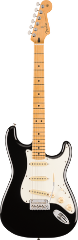 Full frontal of Fender Player II Stratocaster Maple Fingerboard Black.