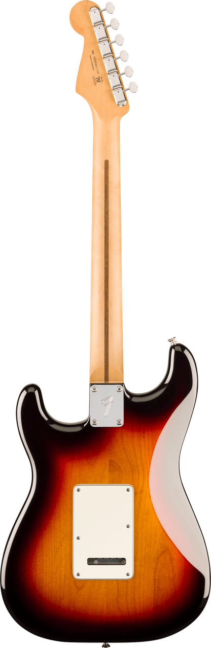 Back of Fender Player II Stratocaster Rosewood Fingerboard 3-Color Sunburst.