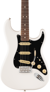 Front of Fender Player II Stratocaster Rosewood Fingerboard Polar White.