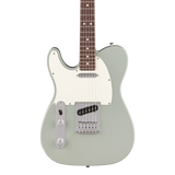 Front of Fender Player II Telecaster Left-Hand Rosewood Cactus Gray.