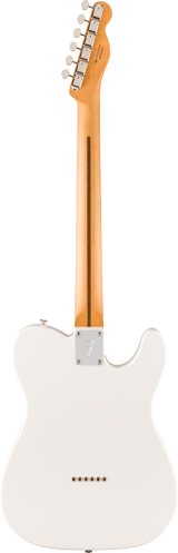 Back of Fender Player II Telecaster Left-Hand Rosewood Fingerboard Polar White.