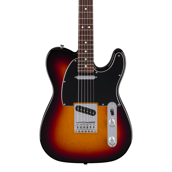 Front of Fender Player II Telecaster RW Sparkle 3-Color Sunburst.