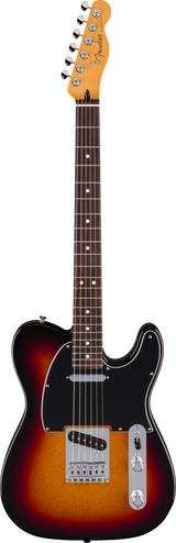 Full frontal of Fender Player II Telecaster RW Sparkle 3-Color Sunburst.
