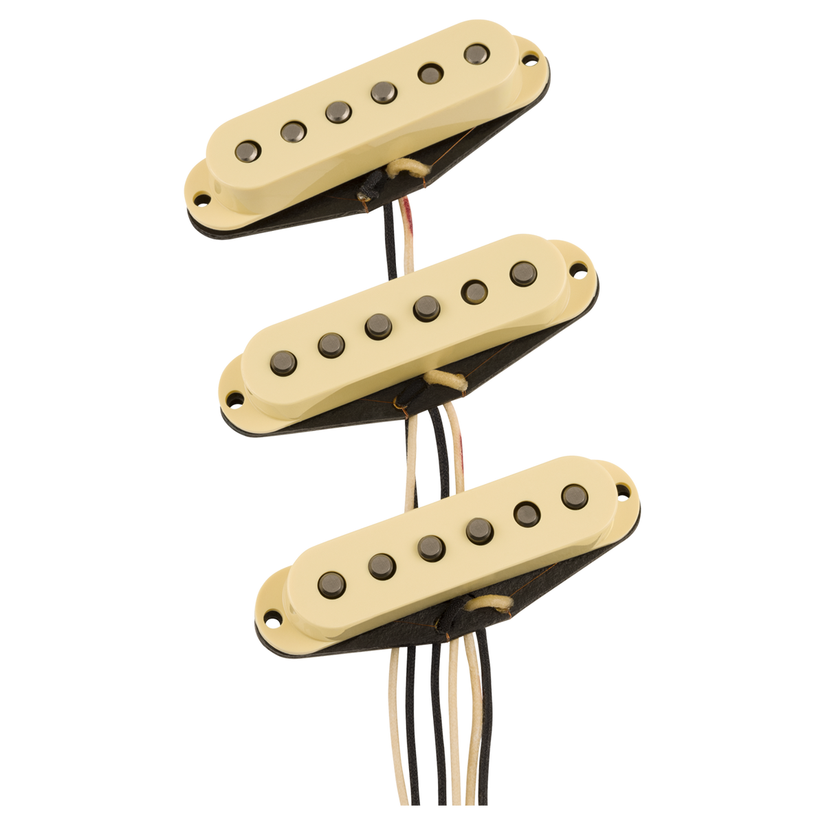 Front of Fender Pure Vintage '57 Stratocaster Pickup Set.