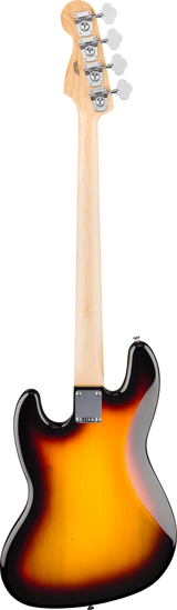 Back of Fender Standard Jazz Bass Laurel White Pickguard 3-Color Sunburst.