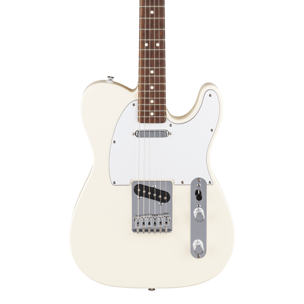 Front of Fender Standard Telecaster Laurel White Pickguard Olympic White.