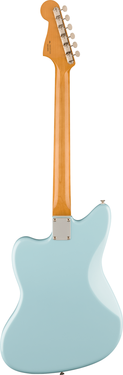 Back of Fender Vintera II 50s Jazzmaster RW Sonic Blue.