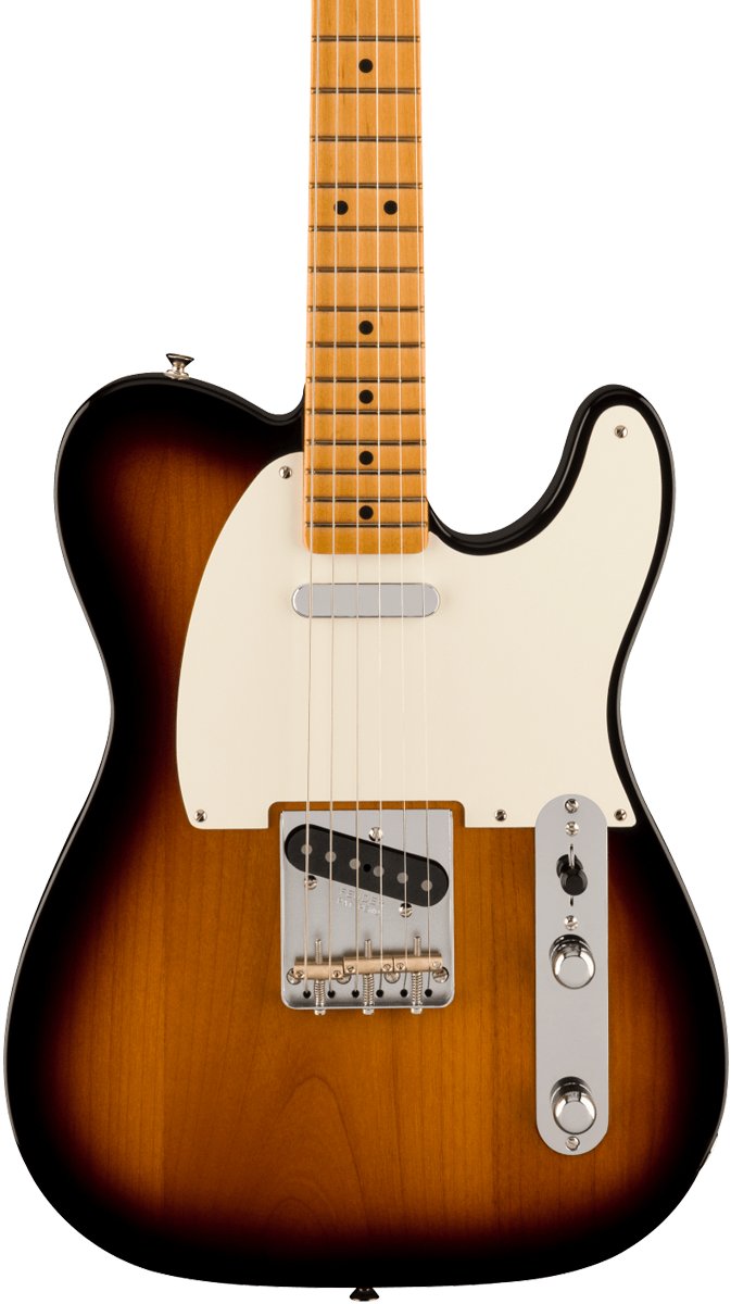 Front of Fender Vintera II 50s Nocaster MP 2-Color Sunburst.