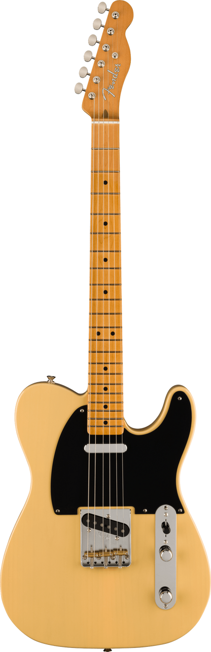Full frontal of Fender Vintera II 50s Nocaster MP Blackguard Blonde.
