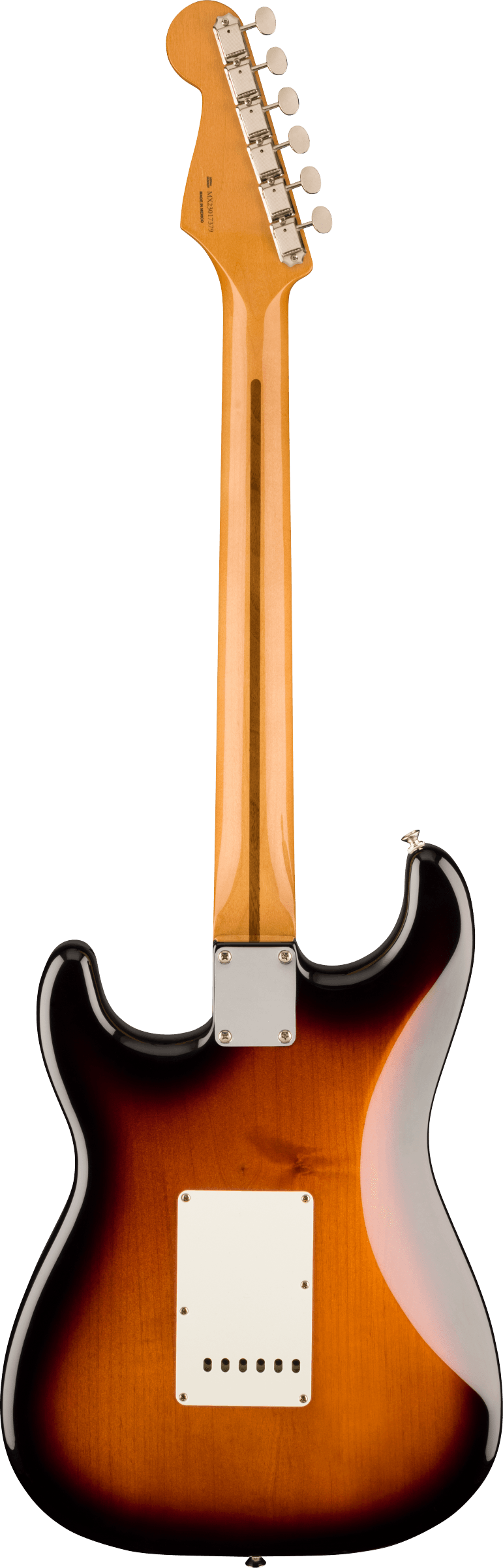 Back of Fender Vintera II 50s Stratocaster MP 2-Color Sunburst.