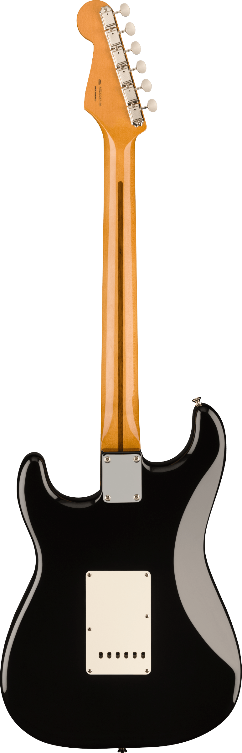 Back of Fender Vintera II 50s Stratocaster MP Black.