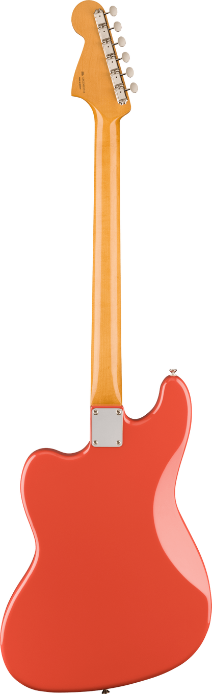 Back of Fender Vintera II 60s Bass VI RW Fiesta Red.