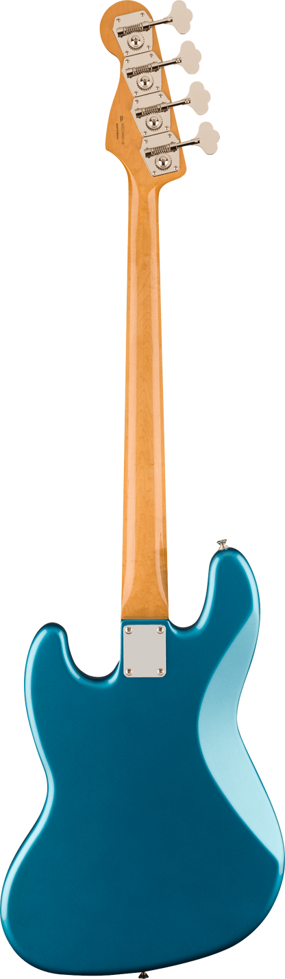 Back of Fender Vintera II 60s Jazz Bass RW Lake Placid Blue.