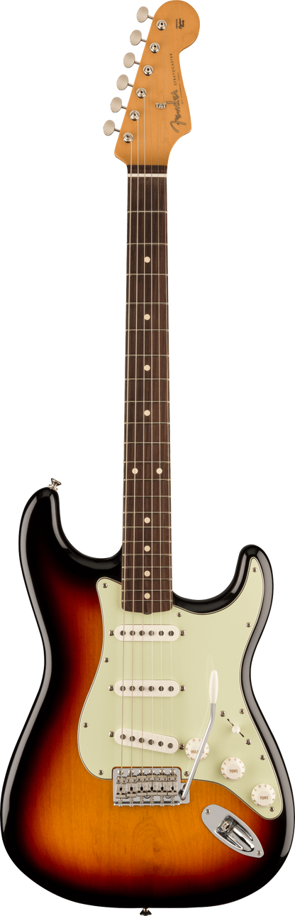 Full frontal of Fender Vintera II 60s Stratocaster RW 3-Color Sunburst.