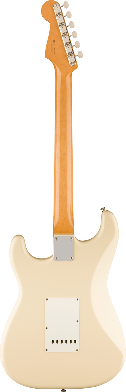 Back of Fender Vintera II 60s Stratocaster RW Olympic White.