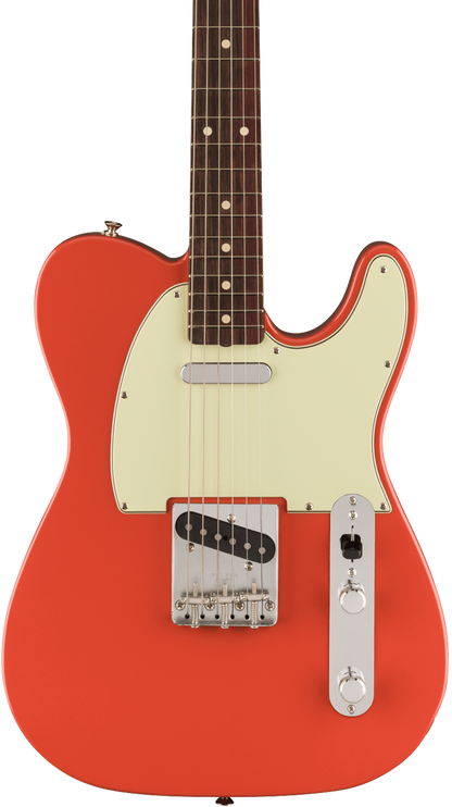 Front of Fender Vintera II 60s Telecaster RW Fiesta Red.