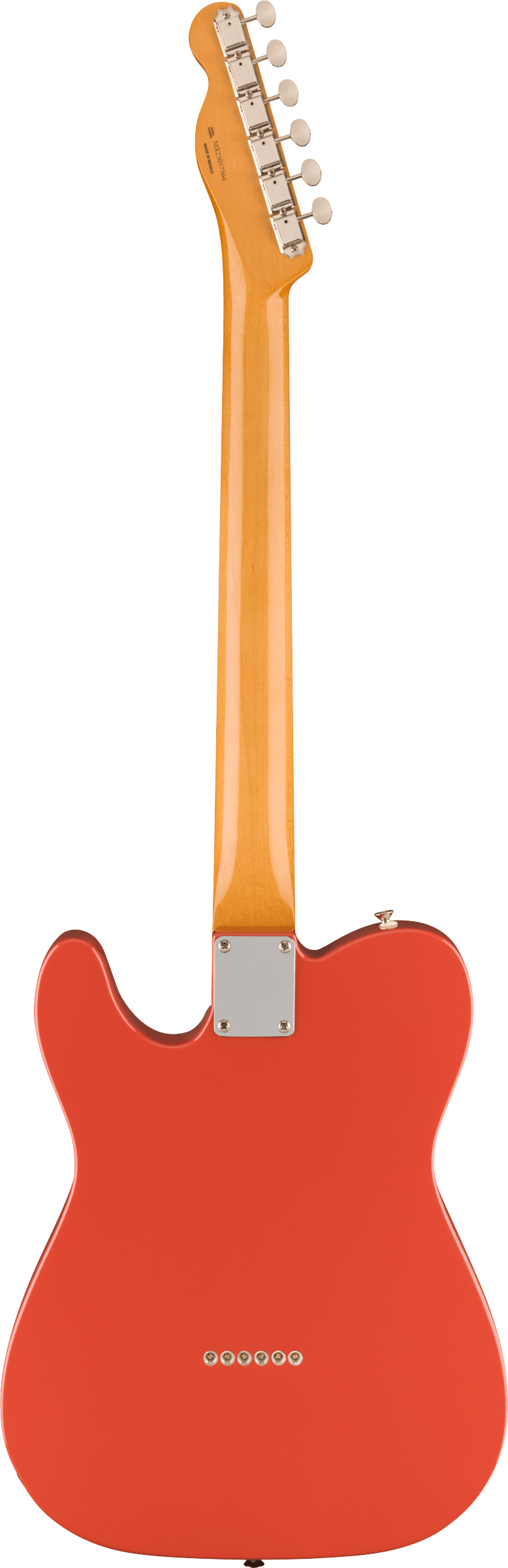 Back of Fender Vintera II 60s Telecaster RW Fiesta Red.