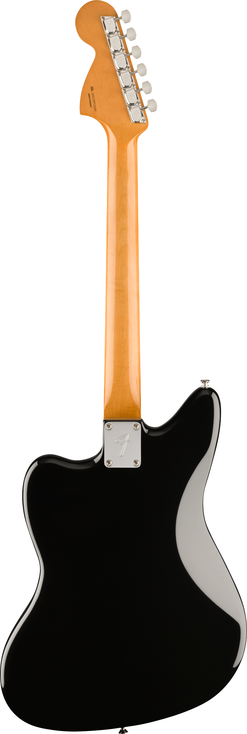 Back of Fender Vintera II 70s Jaguar MP Black.