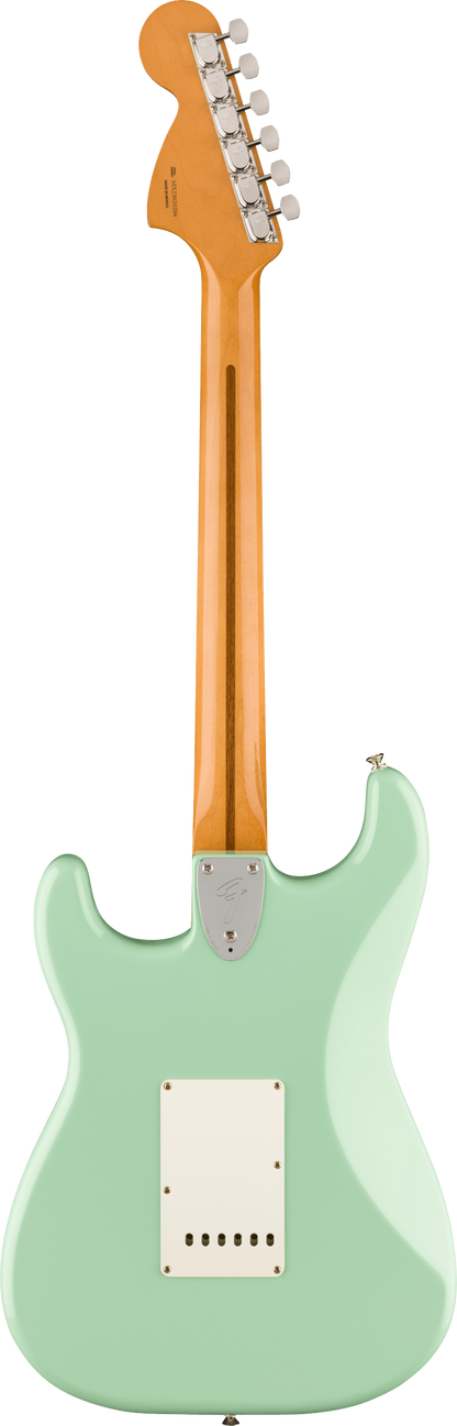 Back of Fender Vintera II 70s Stratocaster RW Surf Green.